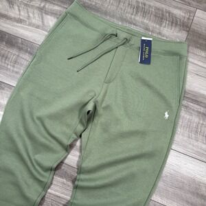Polo Ralph Lauren Men's Double Knit Tech Jogger Sweatpants Green Size XL NWT